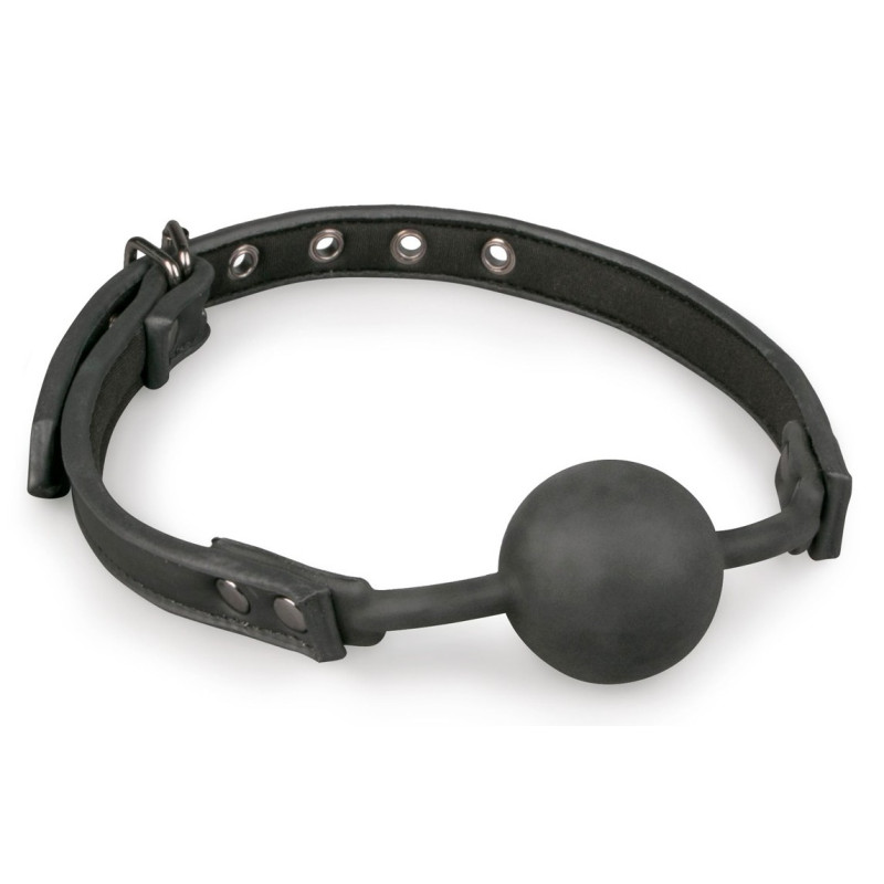 EasyToys Fetish Collection Baillon flexible avec boule silicone Noir